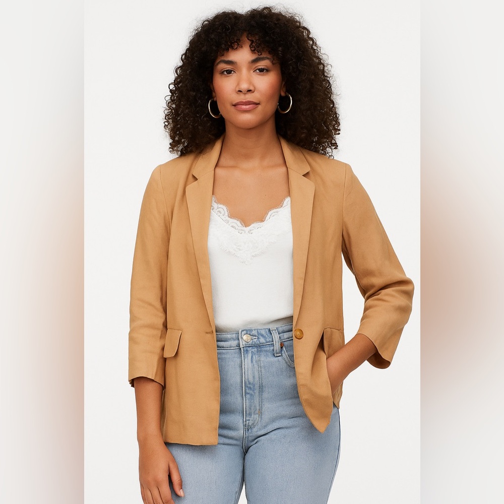 Wilfred Linen Blend Blazer Jacket Light Quirt Luxury Minimalist Size: 4 - Picture 1 of 6